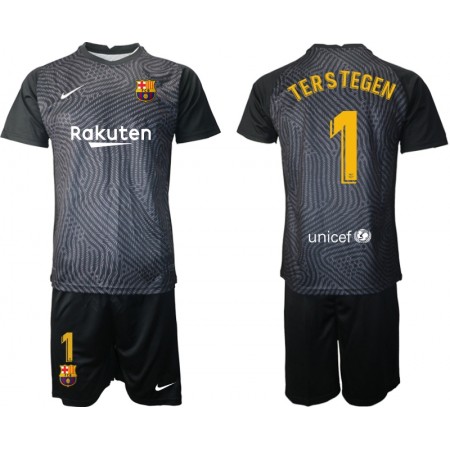 Maillot de Foot FC Barcelone Gardien TER Stegen 1 Enfant 2020/21 M004